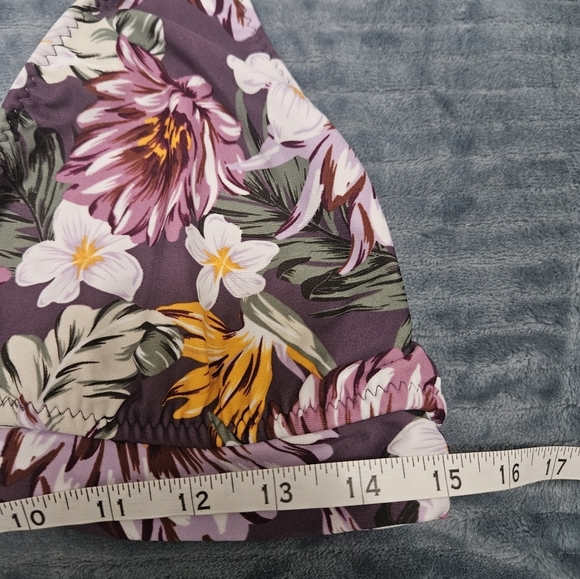 Kona Sol Purple Floral Bikini Top! - Picture 5 of 5